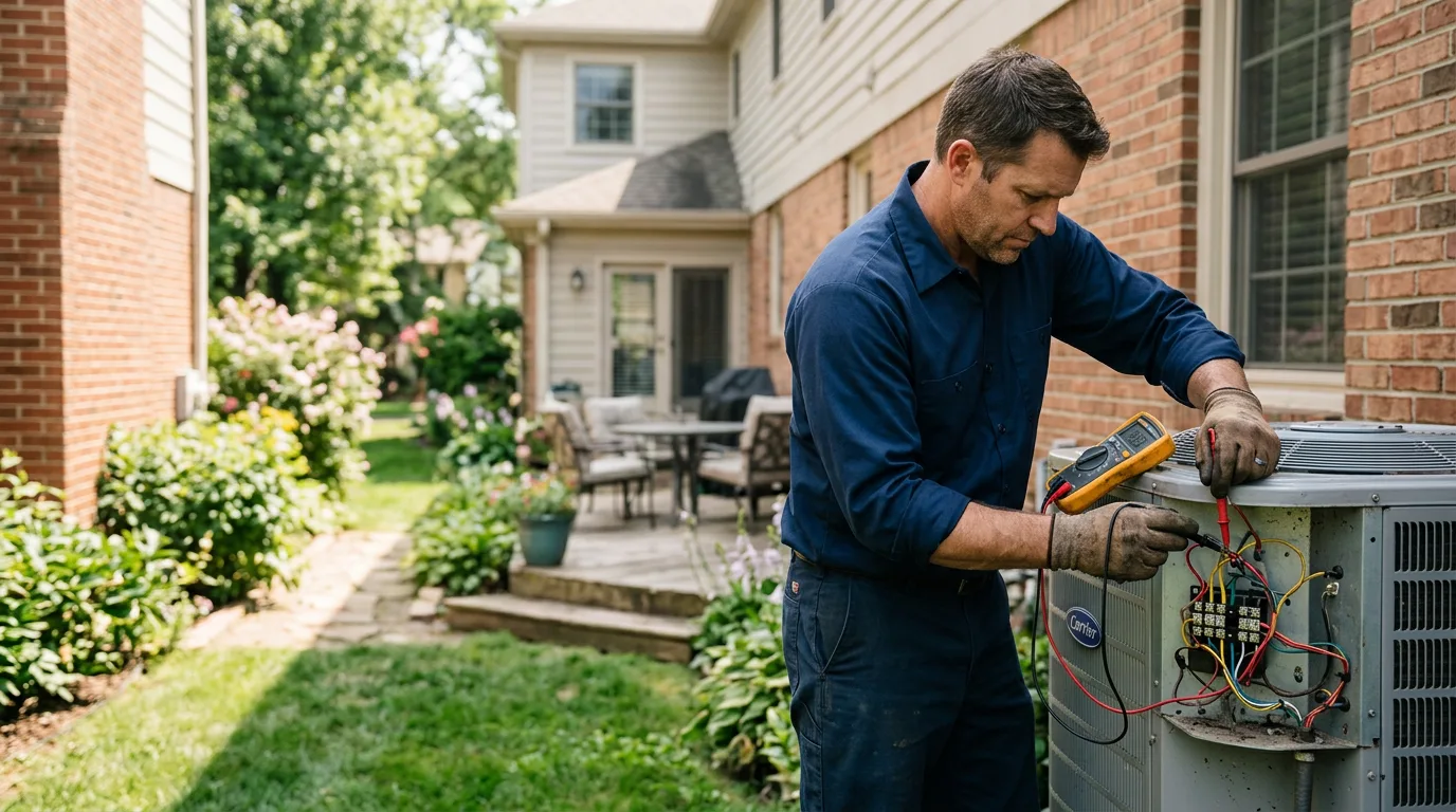 HVAC technician working near Glidden, TX